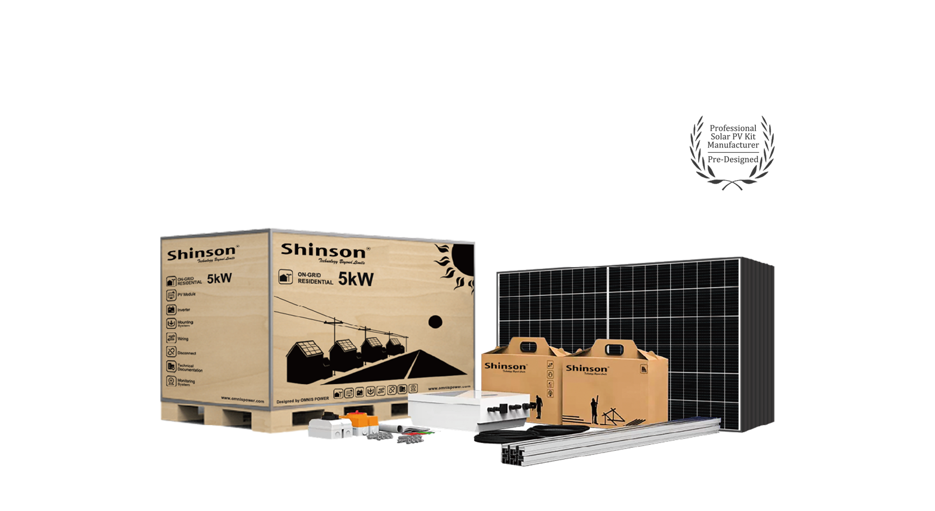 APOLLO PV ON GRID KITS 3kW-8kW Easy Installation for Home Solar Power Systems