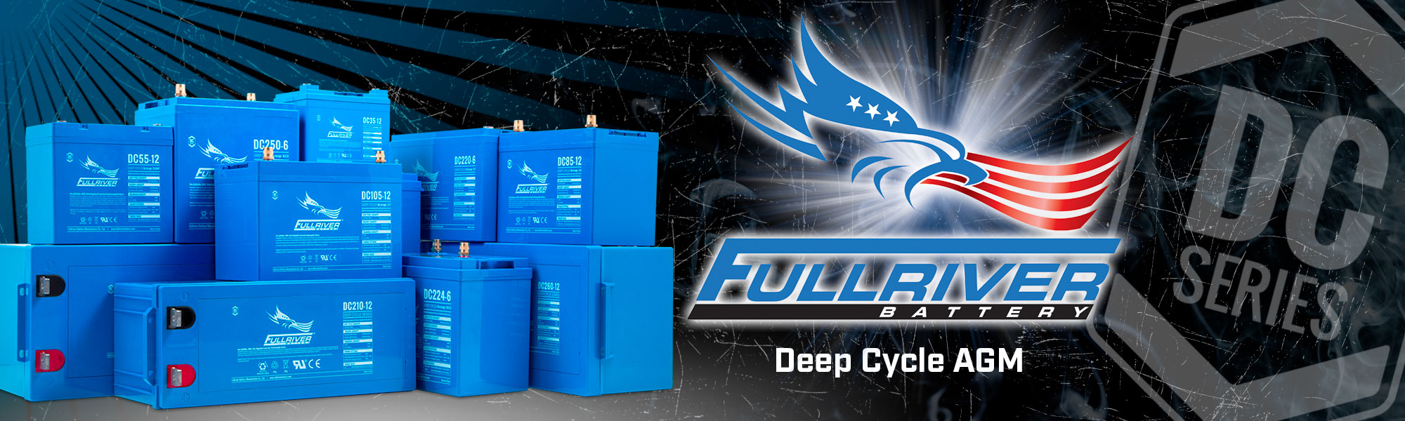 FAT Series Front Terminal AGM Battery 12V High Reliability for Backup Power & Communications Fullriver