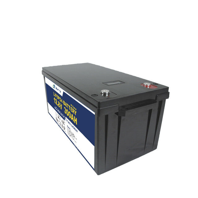 12V 300Ah Led Light Rechargeable Battery High-Capacity LiFePO4 for RV Marine Solar Storage