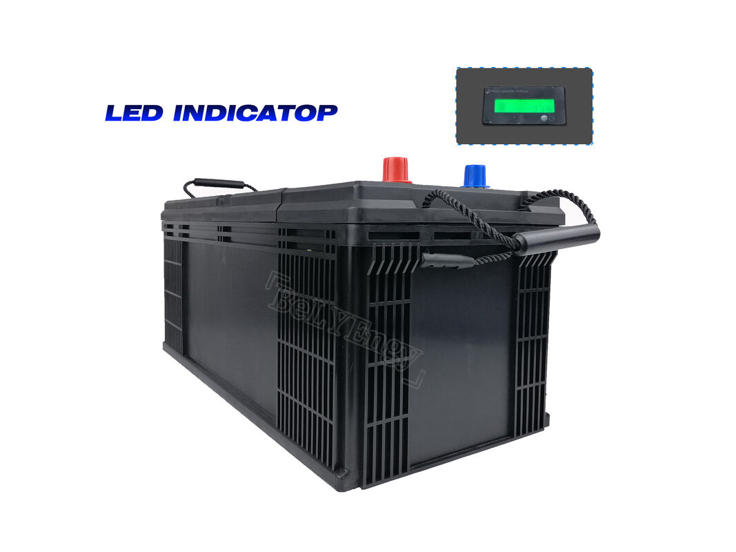 12V 200Ah Golf Cart Lithium Battery LED Electric Golf Trolley Lithium Battery High-Capacity LiFePO4 with BMS for Solar RV Marine BeLY